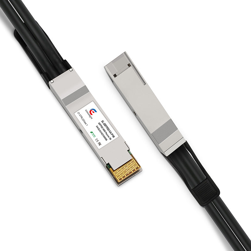 Cisco Compatible 0.5m (2ft) 400G QSFP-DD Passive DAC (Direct Attach Copper Twinax) Cable