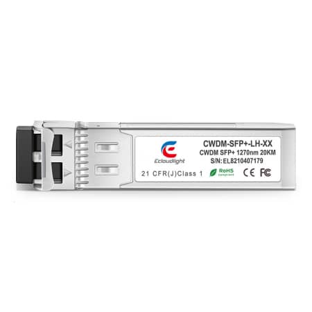 Cisco CWDM-SFP10G-1290-20 Compatible 10G 1290nm CWDM SFP+ 20km DDM LC SMF Transceiver