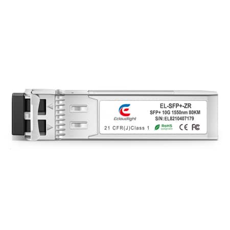 Dell Networking SFP-10G-ZR Compatible 10GBASE-ZR SFP+ 1550nm 80km DOM LC SMF Transceiver